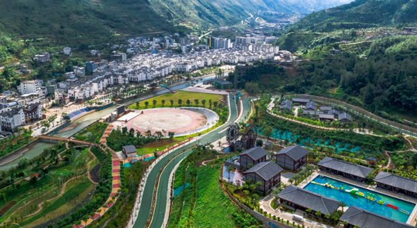 水城區蟠龍鎮百車河溫泉康養度假區。