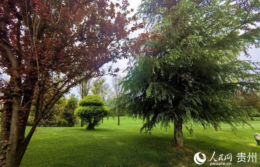 興義市義龍新區優美的自然風光。人民網 李永馨攝