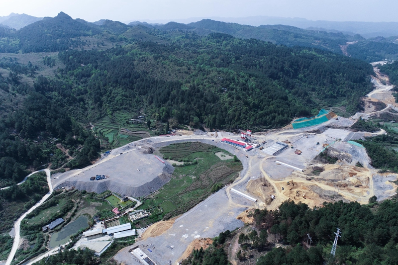 沿山南互通。貴平7標供圖