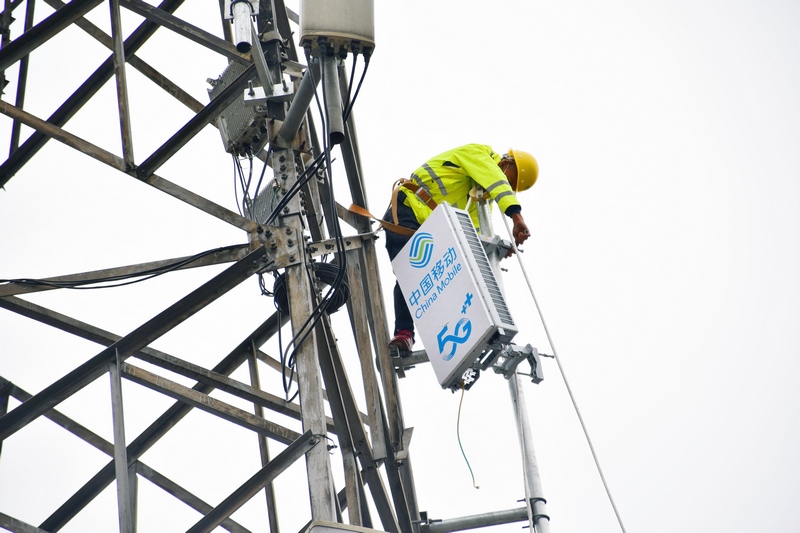 5G基站建設中。