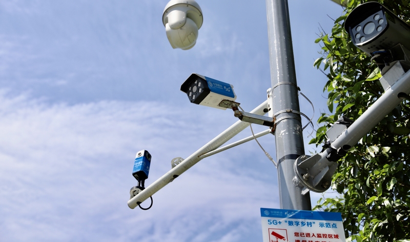 化屋村安裝的中國移動云喇叭。