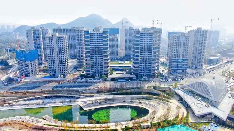 正在建設的貴陽鐵建城項目一角。中國鐵建地產貴州公司供圖
