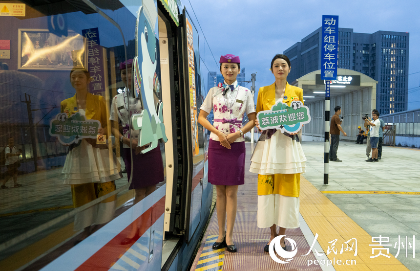 貴南高鐵貴陽至荔波段正式開通運營。人民網 陽茜攝