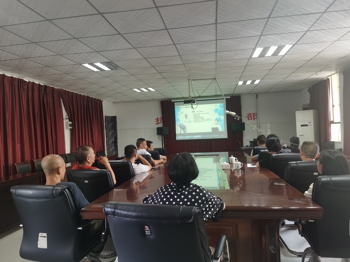 圖為開展健康知識講座現場。