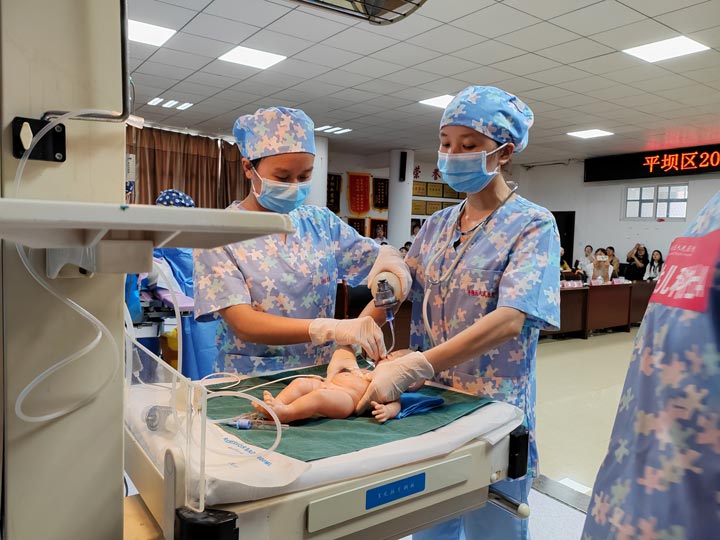 急救演練現場。