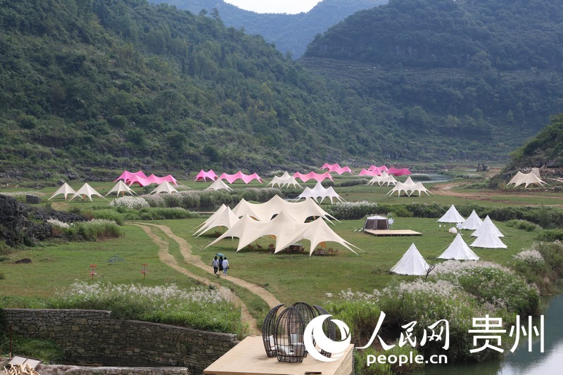 飛龍谷度假區露營基地一隅。張宇攝