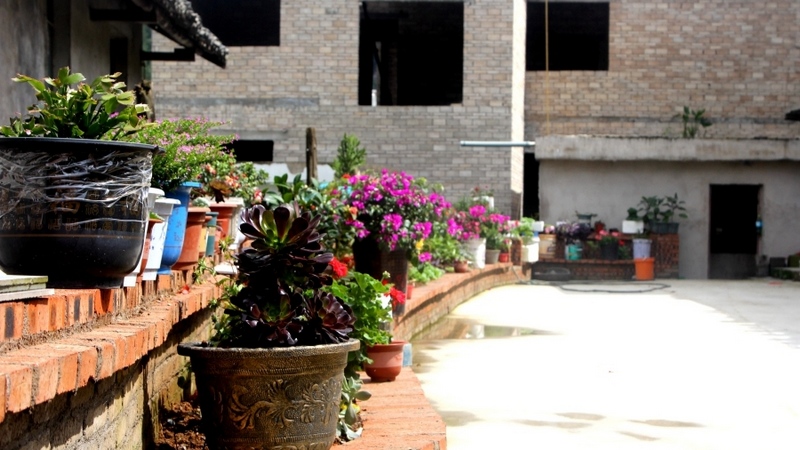 修文縣扎佐街道高潮村村民的院落。查姜維攝