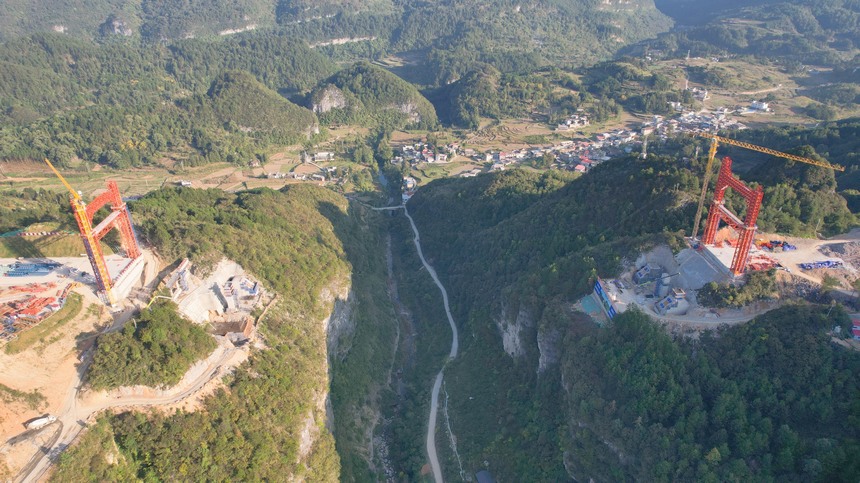 馬場河特大橋。貴州貴平高速公路有限公司供圖