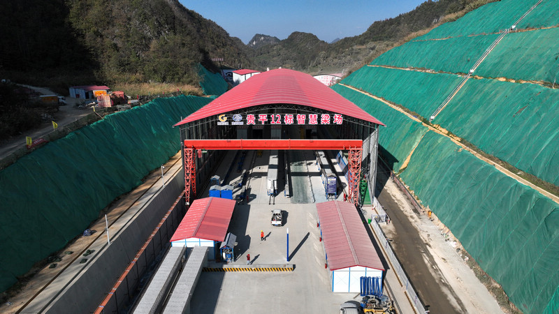 貴平12標段智慧梁場。廖迅攝
