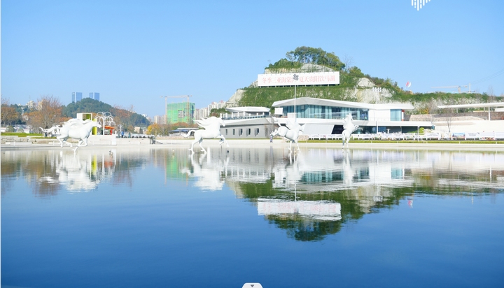 貴陽鐵建城飲馬湖公園。中鐵建地產貴州公司供圖