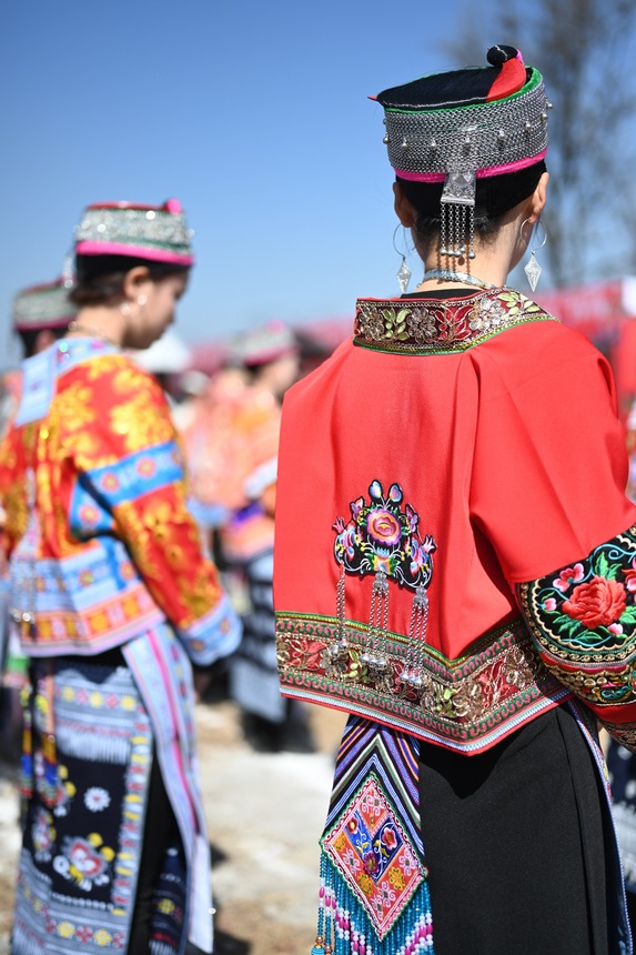苗族跳花活動現場。
