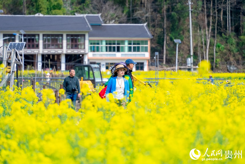 前來賞花踏春的市民。人民網記者 涂敏攝