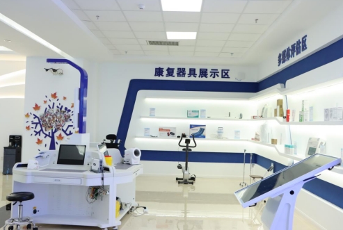 遵義市康復輔助器具租賃服務體驗中心康復器具展示區。