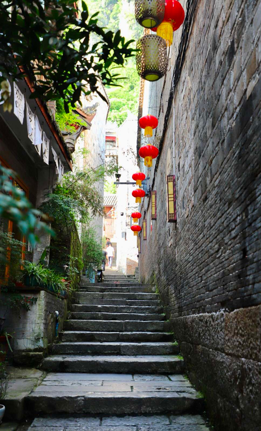 圖為鎮遠古巷道。顧蘭云攝