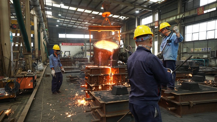 鑄造車間。貴州興富祥立健機械有限公司供圖