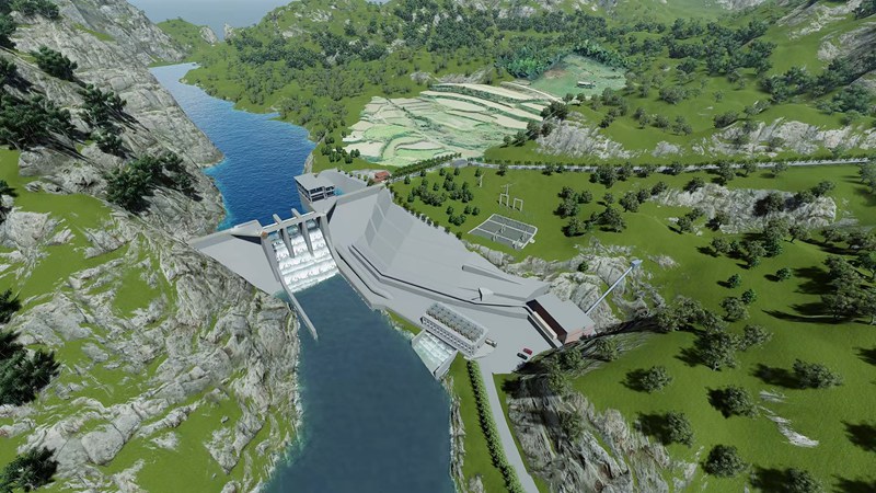 宣威水庫設計效果圖片。