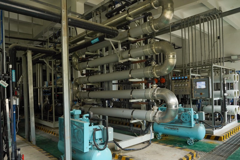 滲濾液自動化處理車間。