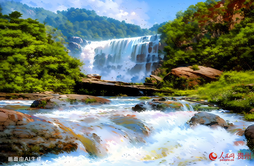 赤水大瀑布位于貴州遵義赤水市南部，高76米，寬80米，以壯觀和氣勢磅礴著稱，是我國丹霞地貌上最大的瀑布，也是我國長江流域上最大的瀑布。