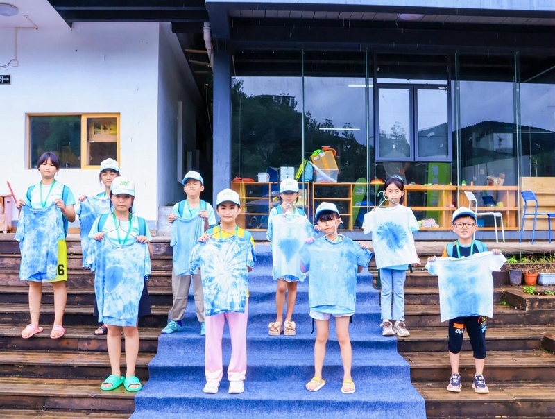 植物扎染體驗。