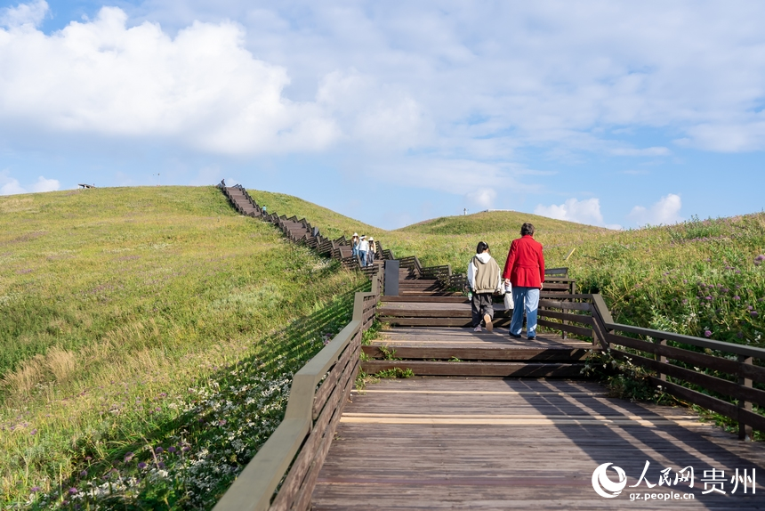 游客在景區內游覽。人民網記者 涂敏攝