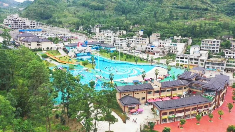 圖為關嶺九仙旅游景區一景。