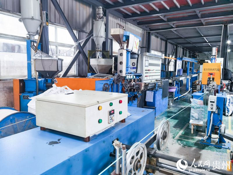 中邦線纜集團生產車間一隅。人民網記者 王秀芳攝