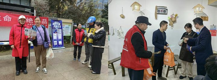 2、為群眾講解金融知識。