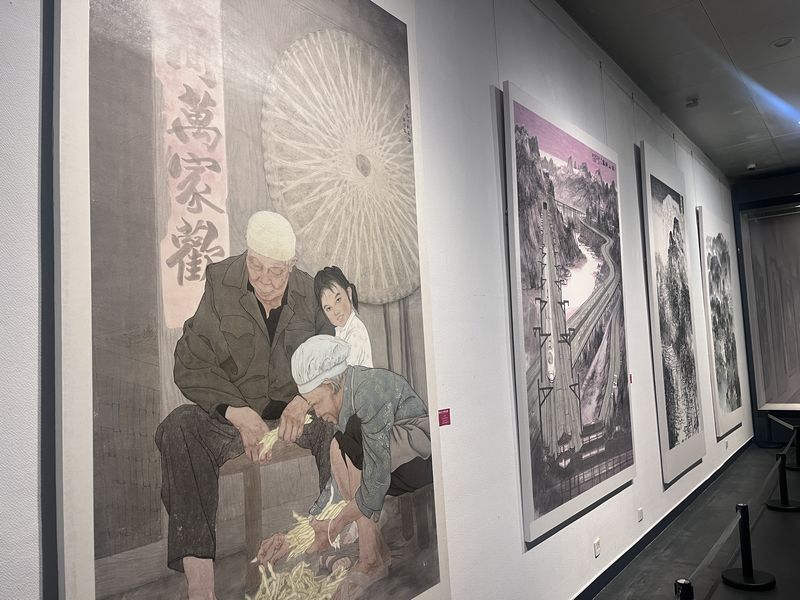 “國畫之鄉·丹青長順”第三屆美術雙年展現場。人民網 陳潔泉攝