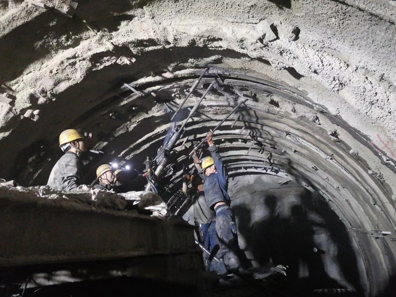 建設中的王家壩隧洞。（貴州省水投集團供圖）