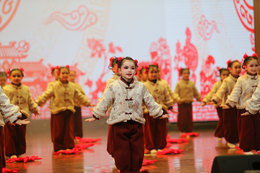 少兒春晚現場。