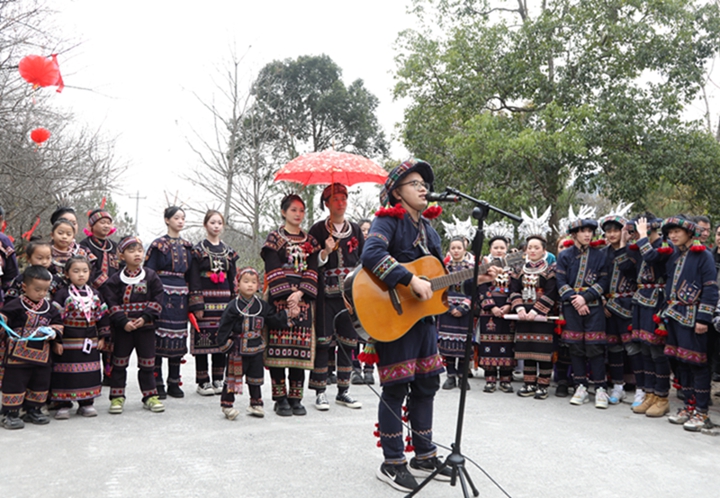 迎親儀式現場。戴友維攝