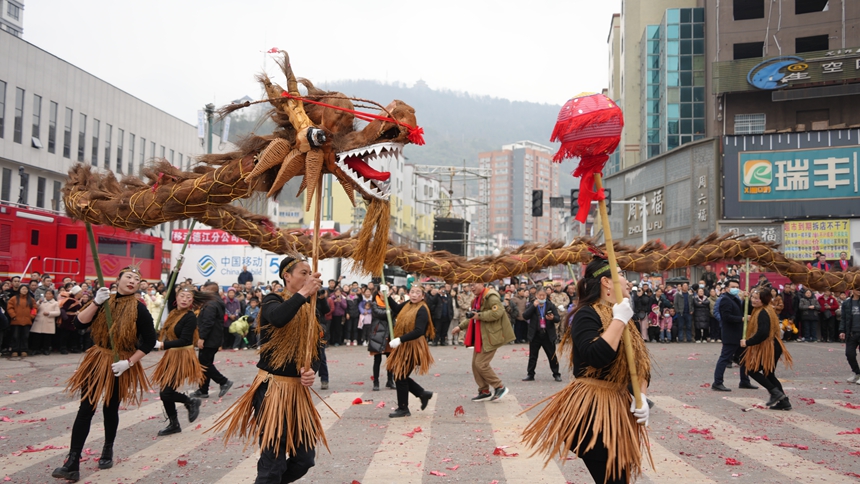草龍巡游隊。王顯攝