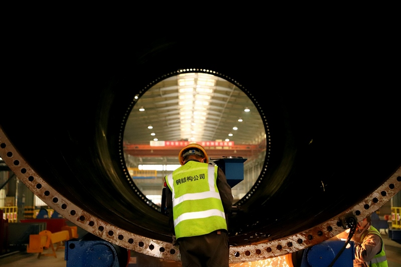 向“新”而行 貴州匯通申發風電塔筒生產線投產。