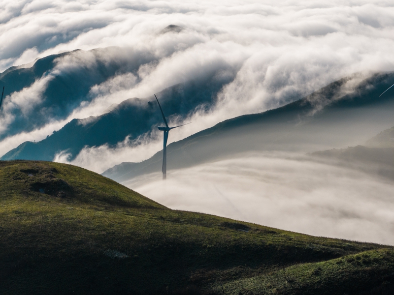 《韭菜坪云瀑》。羅大富攝