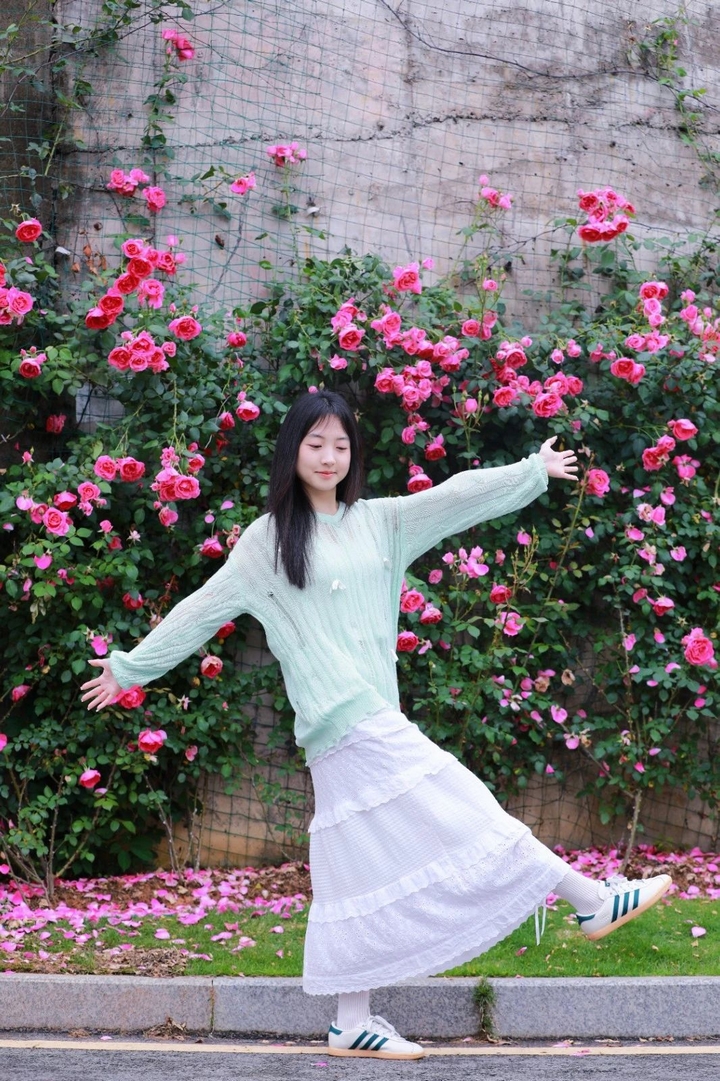 9月季花爭奇斗艷。