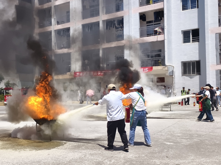 應急演練現場。