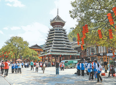 信團鼓樓外景。吳光輝攝