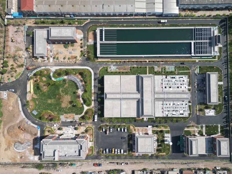 山東青島棘洪灘水廠項目全面完工。