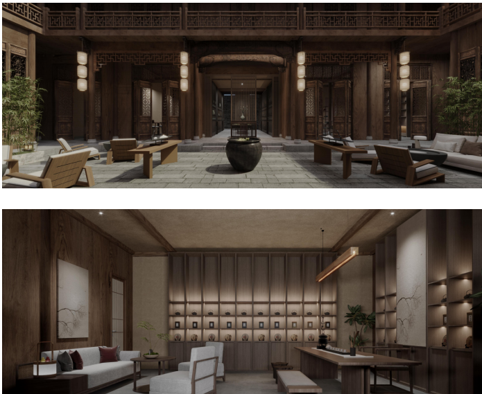 民宿一角。