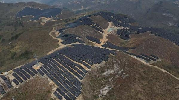 圖為工行貴陽分行金融支持的光伏發電項目。