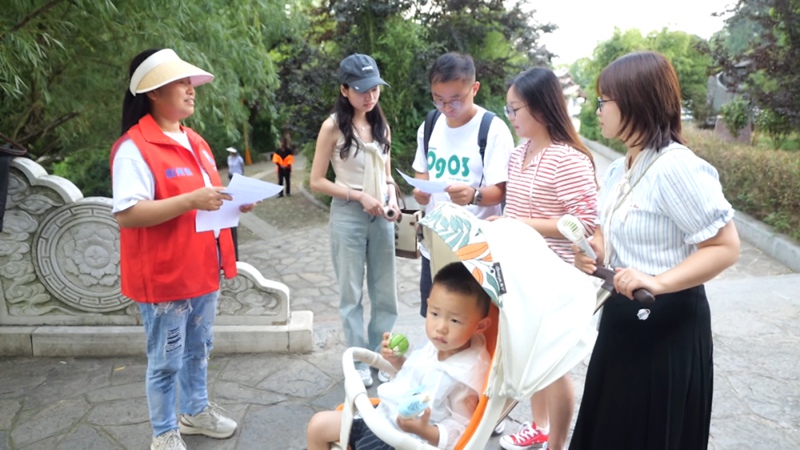 宣傳環保知識活動現場。