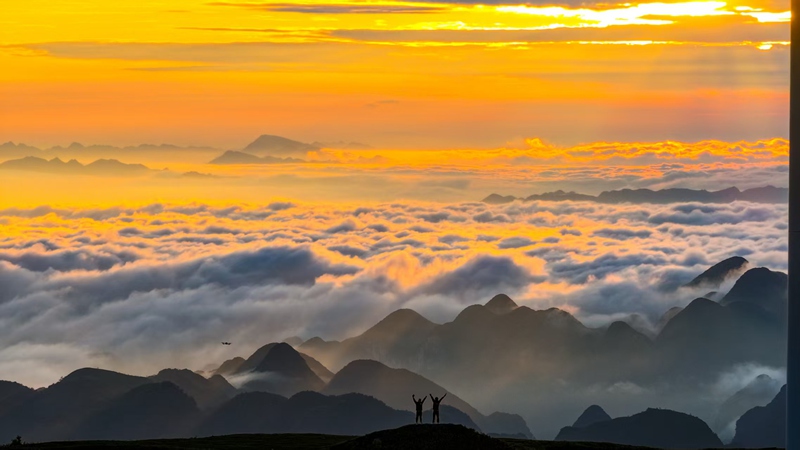 阿西里西大草原云海日出景觀。