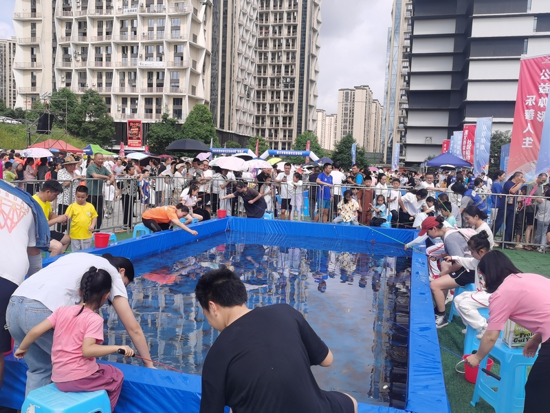 活動現場。