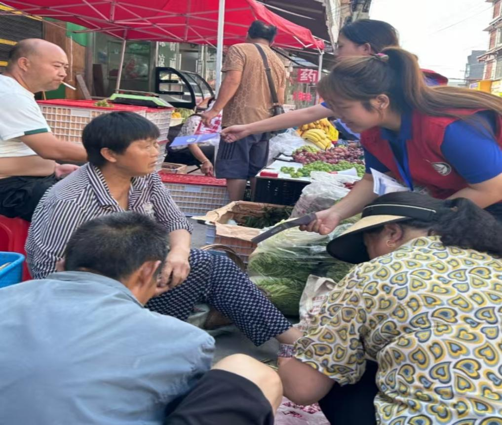 活動現場。