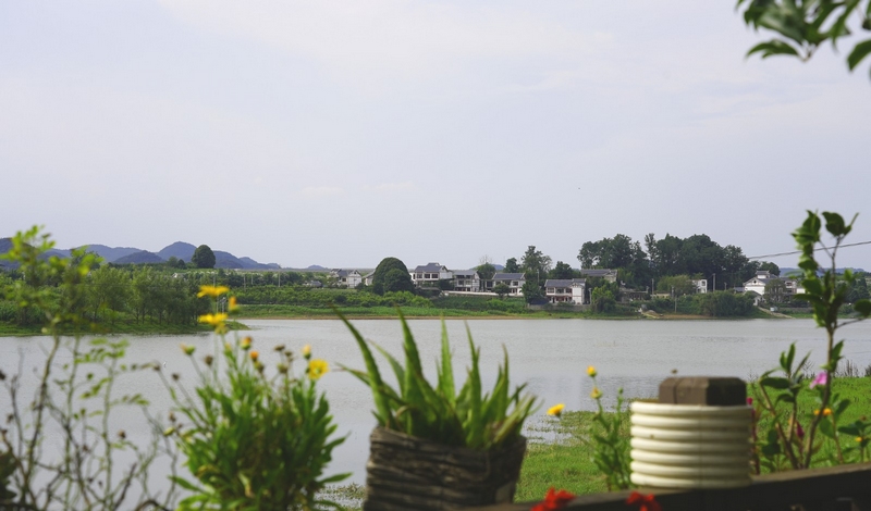 紅楓湖鎮蘆荻哨村一角。郭露攝