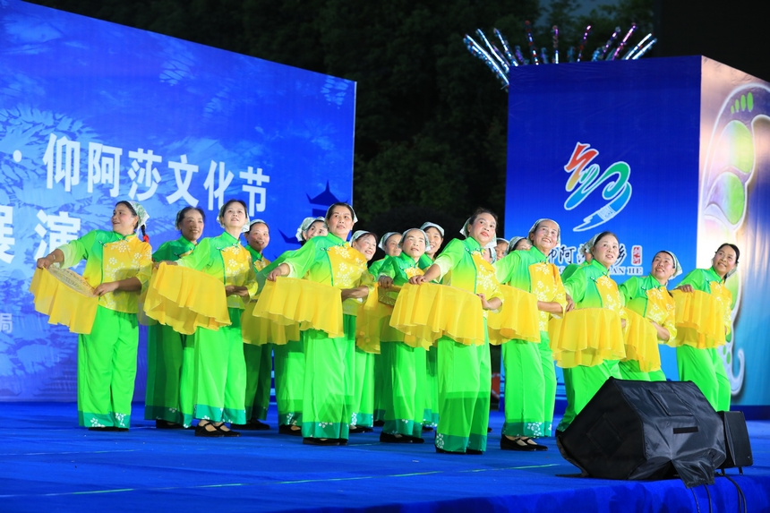 民族文化展演活動現場。鐘成炫攝