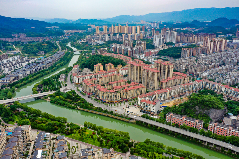 遵義市湄潭縣湄江河。潘希來攝