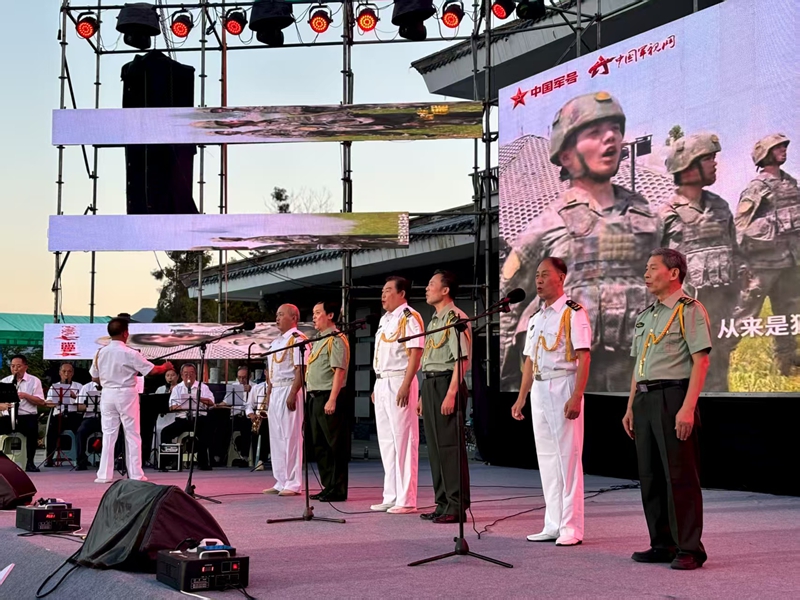 合唱節目，傳遞家國溫情。姚瑤攝