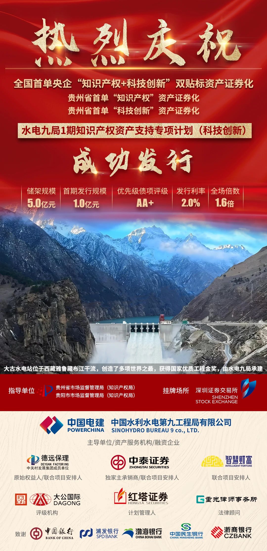 貴州省首單知識產權資產證券化（ABS）產品在深交所成功發行。