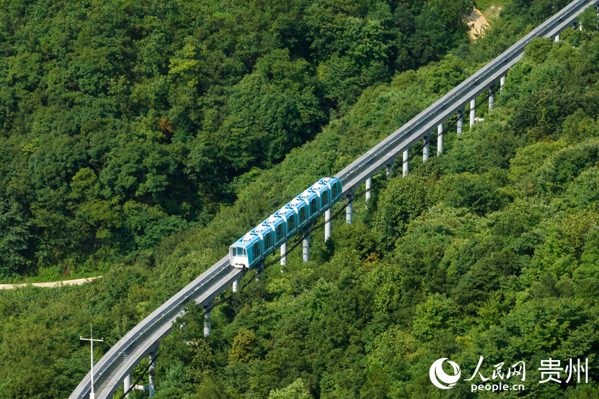 野玉海單軌小火車項目。人民網記者 涂敏攝